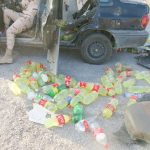 هوشیاری مرزبانان وکشف بیش از ۱۳ هزار لیتر سوخت قاچاق در هنگ مرزی تایباد