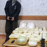 دستگیری قاچاقچی وکشف بیش از ۴۱ کیلوگرم مواد مخدر با کار اطلاعاتی مرزبانان هنگ مرزی تایباد