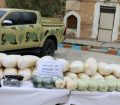 کشف محموله بیش از ۱۹۸ کیلوگرم مواد مخدر افیونی و سلاح ومهمات با اشرافیت اطلاعاتی مرزبانان هنگ مرزی تایباد