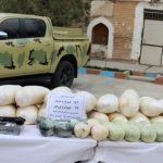 کشف محموله بیش از ۱۹۸ کیلوگرم مواد مخدر افیونی و سلاح ومهمات با اشرافیت اطلاعاتی مرزبانان هنگ مرزی تایباد